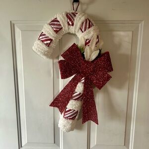 Candy Cane Christmas Wreath